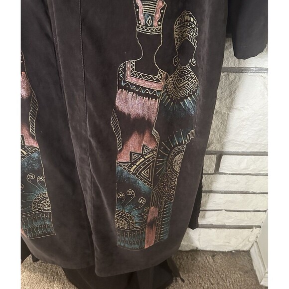 2 Piece Bali Apparel Open-Front Duster and a Sleeveless Maxi Dress. Loungewear - Picture 2 of 12